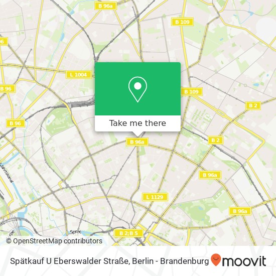 Spätkauf U Eberswalder Straße Karte