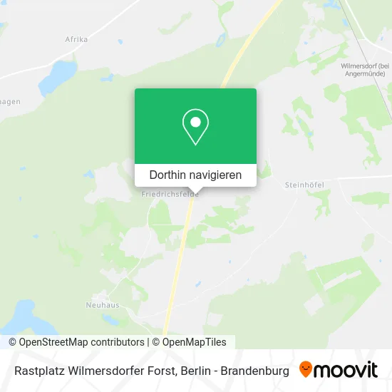 Rastplatz Wilmersdorfer Forst Karte
