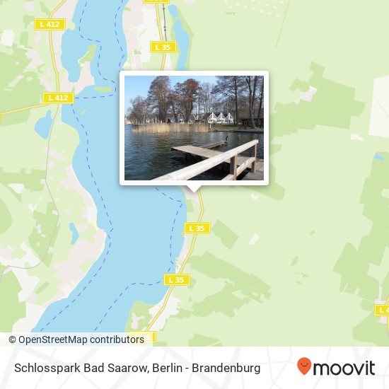 Schlosspark Bad Saarow Karte