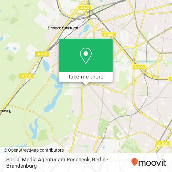 Social Media Agentur am Roseneck Karte