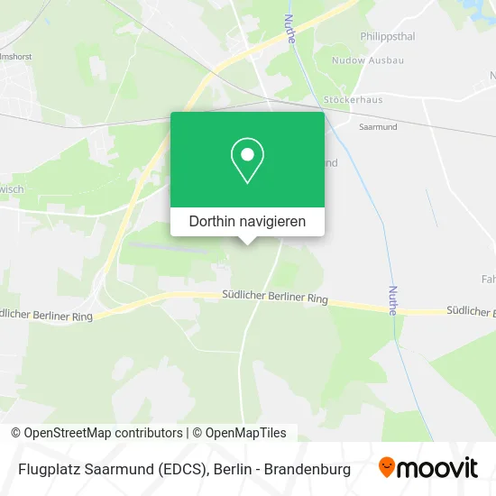 Flugplatz Saarmund (EDCS) Karte