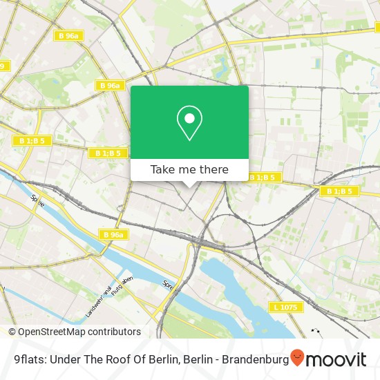 9flats: Under The Roof Of Berlin Karte
