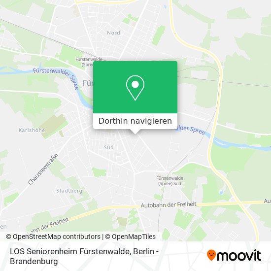 LOS Seniorenheim Fürstenwalde Karte