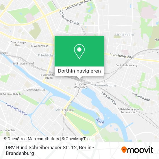 DRV Bund Schreiberhauer Str. 12 Karte