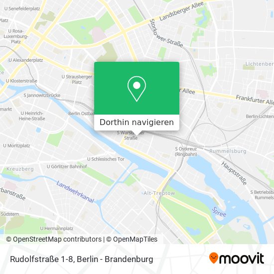 Rudolfstraße 1-8 Karte