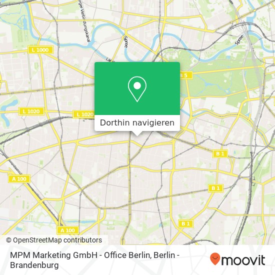 MPM Marketing GmbH - Office Berlin Karte