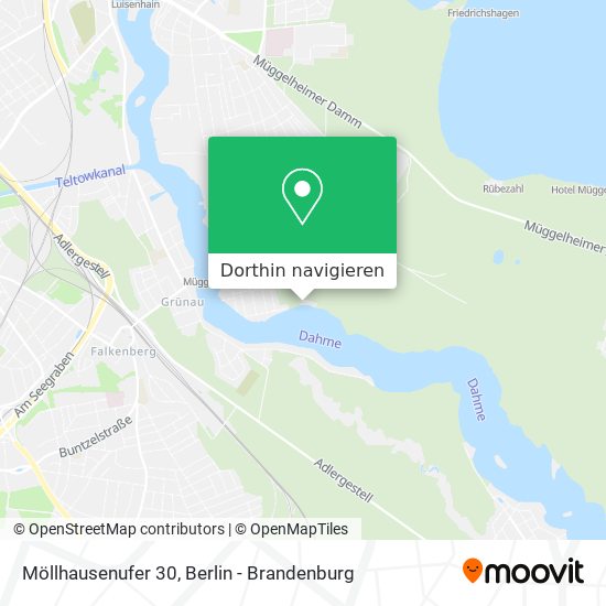 Möllhausenufer 30 Karte