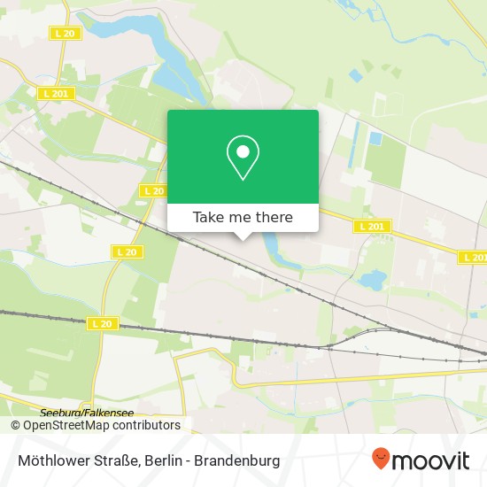 Möthlower Straße Karte