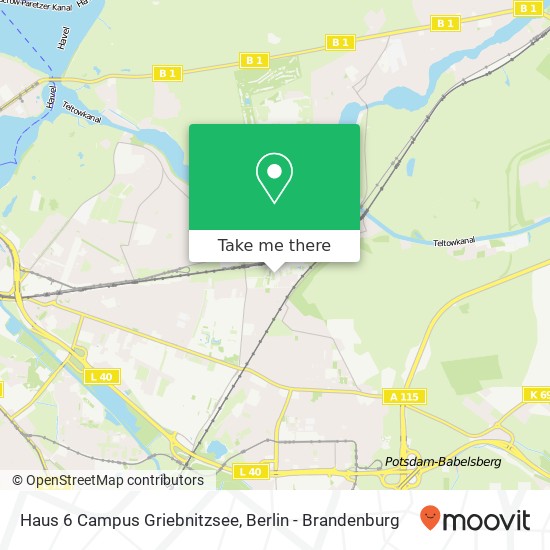 Haus 6 Campus Griebnitzsee Karte