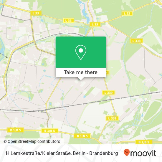 H Lemkestraße/Kieler Straße Karte