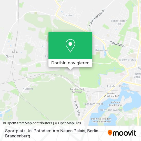 Sportplatz Uni Potsdam Am Neuen Palais Karte