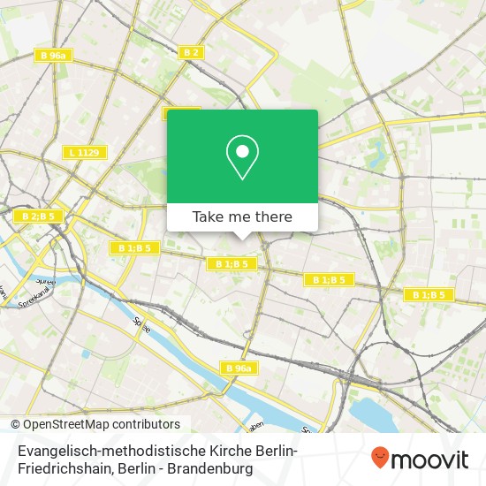 Evangelisch-methodistische Kirche Berlin-Friedrichshain Karte