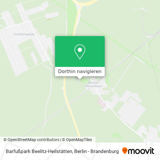 Barfußpark Beelitz-Heilstätten Karte