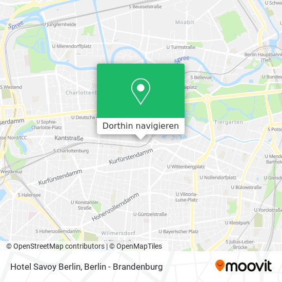 Hotel Savoy Berlin Karte