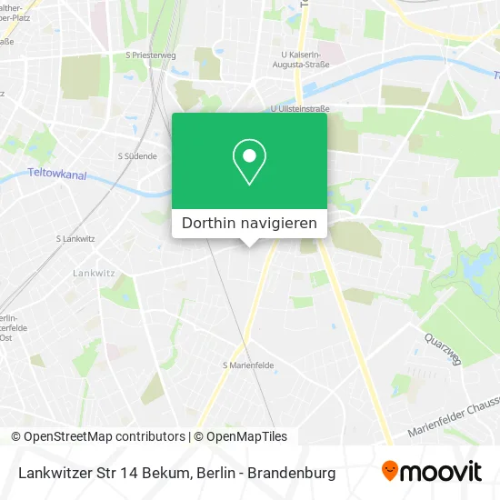 Lankwitzer Str 14 Bekum Karte