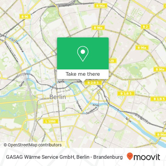 GASAG Wärme Service GmbH Karte