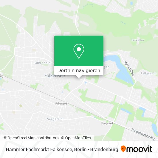 Hammer Fachmarkt Falkensee Karte