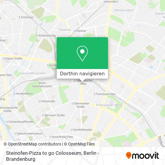 Steinofen-Pizza to go Colosseum Karte