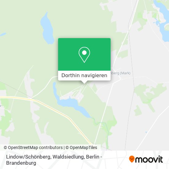 Lindow/Schönberg, Waldsiedlung Karte