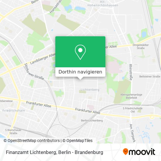 Finanzamt Lichtenberg Karte