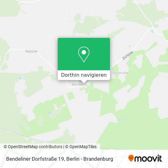 Bendeliner Dorfstraße 19 Karte