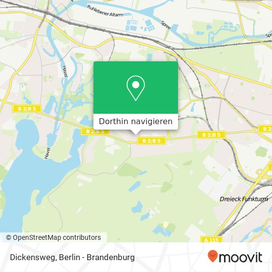 Dickensweg, Westend, 14055 Berlin Karte