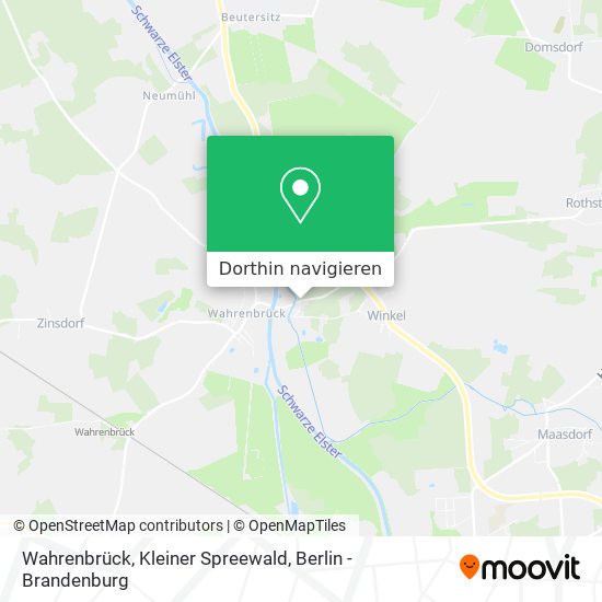 Wahrenbrück, Kleiner Spreewald Karte