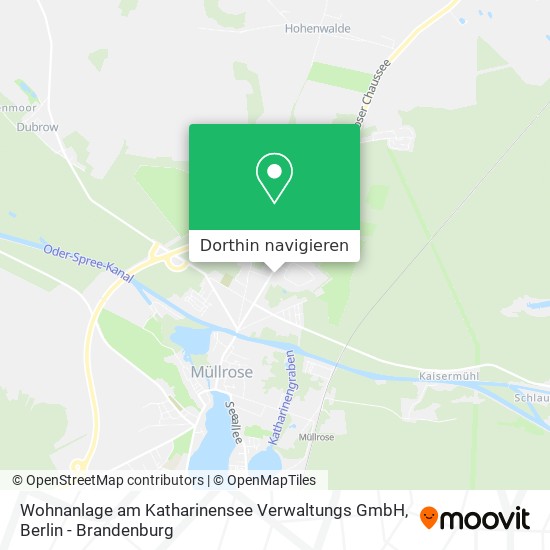 Wohnanlage am Katharinensee Verwaltungs GmbH Karte