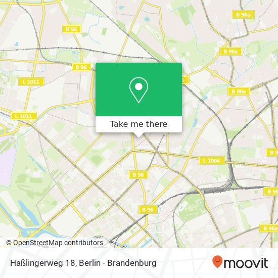 Haßlingerweg 18, Haßlingerweg 18, 13409 Berlin, Deutschland Karte