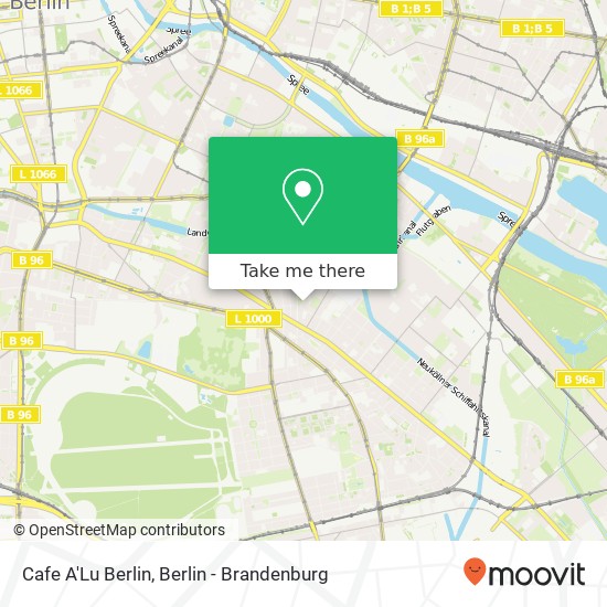 Cafe A'Lu Berlin, Nansenstraße 3 Karte