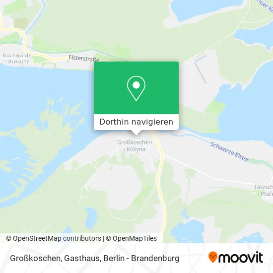 Großkoschen, Gasthaus Karte