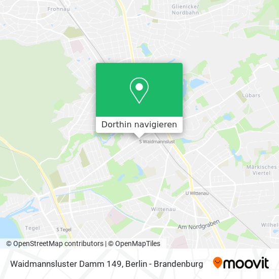 Waidmannsluster Damm 149 Karte