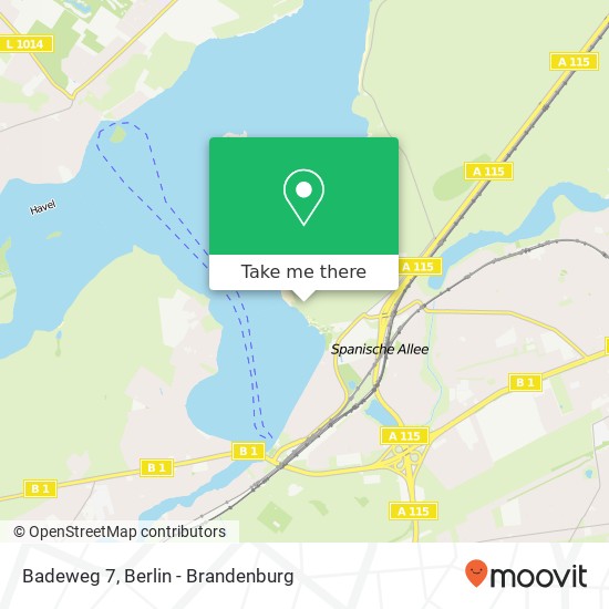 Badeweg 7, Badeweg 7, 14129 Berlin, Deutschland Karte