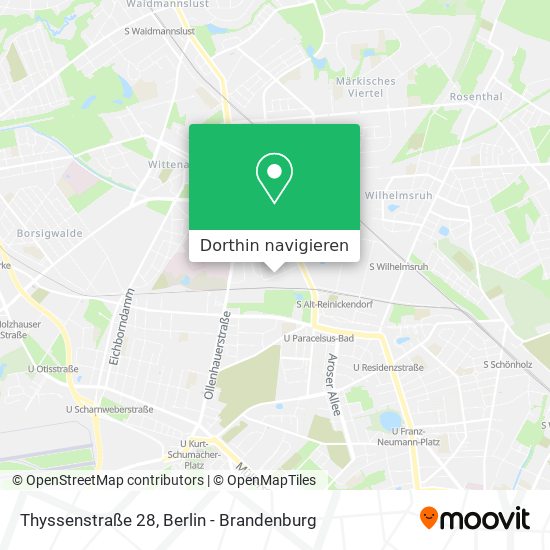 Thyssenstraße 28 Karte