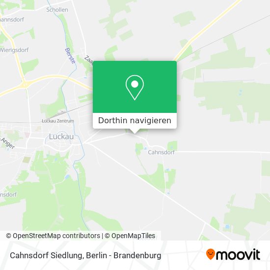 Cahnsdorf Siedlung Karte