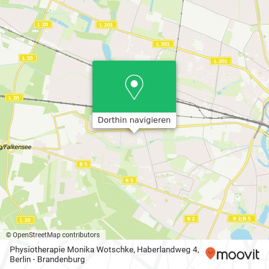 Physiotherapie Monika Wotschke, Haberlandweg 4 Karte