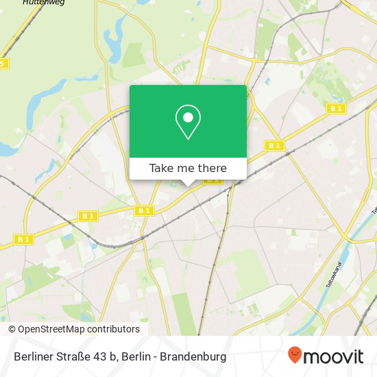 Berliner Straße 43 b, Berliner Str. 43 b, 14169 Berlin, Deutschland Karte