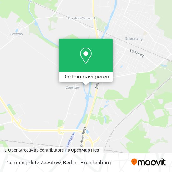 Campingplatz Zeestow Karte