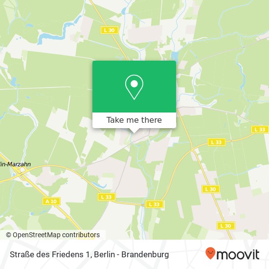 Straße des Friedens 1, 15345 Altlandsberg Karte