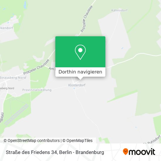 Straße des Friedens 34 Karte
