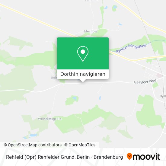Rehfeld (Opr) Rehfelder Grund Karte