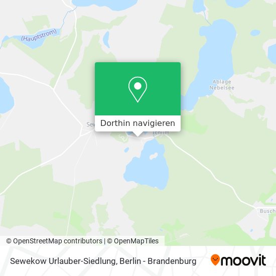 Sewekow Urlauber-Siedlung Karte