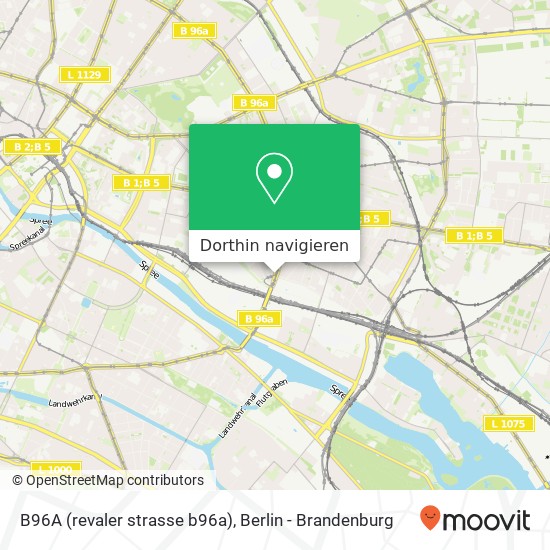 B96A (revaler strasse b96a), Friedrichshain, 10243 Berlin Karte