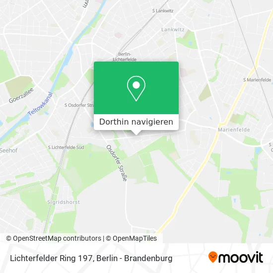 Lichterfelder Ring 197 Karte