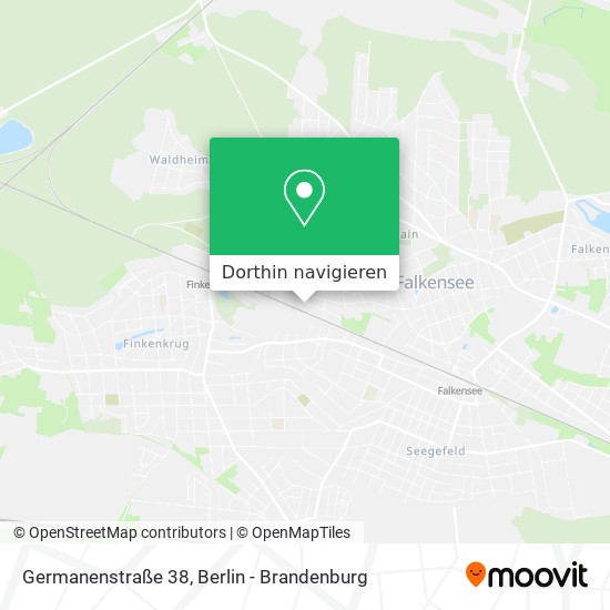 Germanenstraße 38 Karte