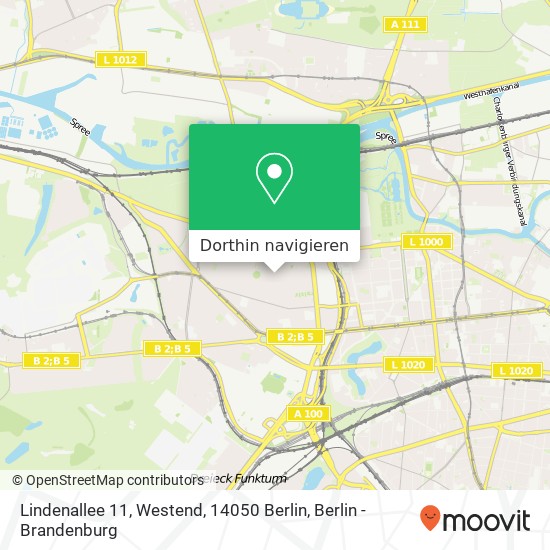 Lindenallee 11, Westend, 14050 Berlin Karte