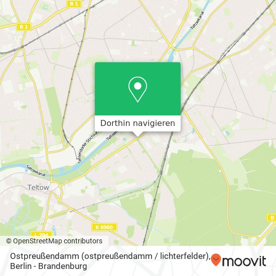 Ostpreußendamm (ostpreußendamm / lichterfelder), 14513 Teltow Karte