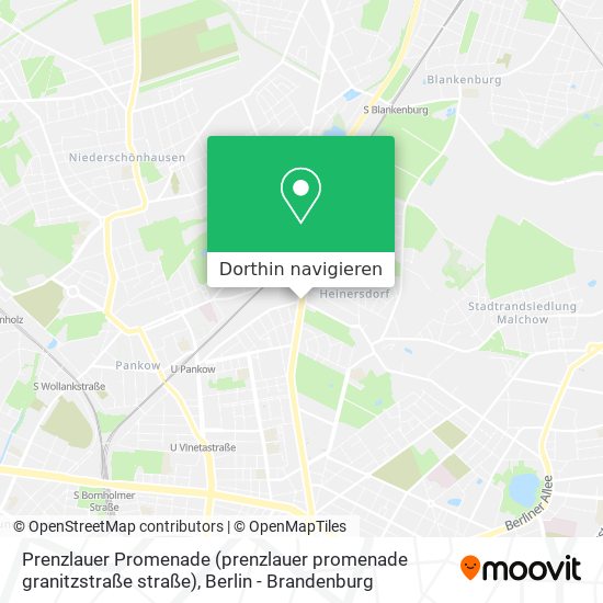 Prenzlauer Promenade (prenzlauer promenade granitzstraße straße) Karte