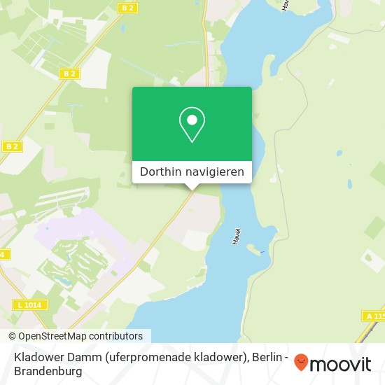Kladower Damm (uferpromenade kladower), Gatow, 14089 Berlin Karte