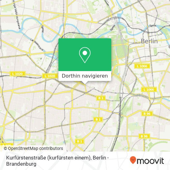 Kurfürstenstraße (kurfürsten einem), Tiergarten, 10785 Berlin Karte